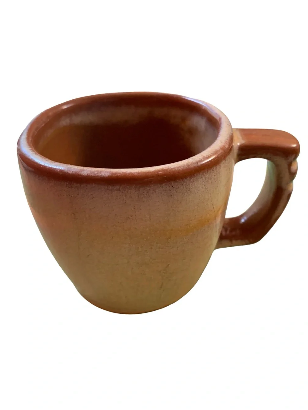 Set of 5 Vintage MCM Frankoma Plainsman Coffee Mugs 5C Desert Gold Brown Pottery
